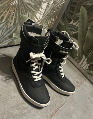 Stivaletti Gioselin n.38 neri e bianchi