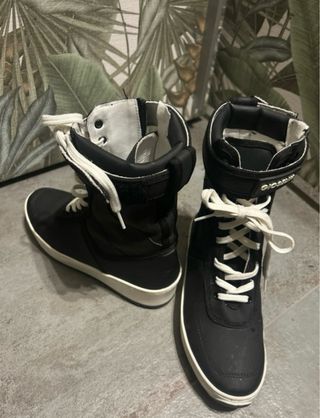 Stivaletti Gioselin n.38 neri e bianchi