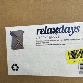 Cesto de Ropa Plegable Relaxdays