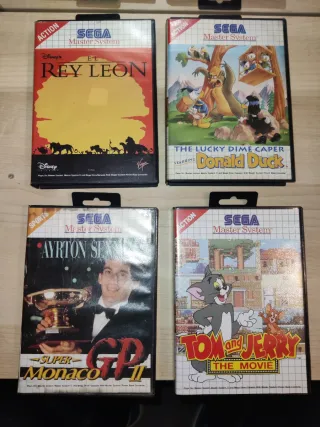 Lote Sega Master System II + 4 juegos