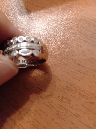 Anillo Ti Sento Plata y Circonitas Talla 14