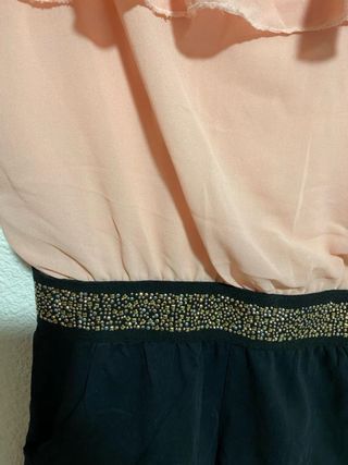 Mono corto fiesta rosa y negro