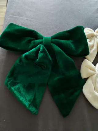 Fiocchi velluto verdi e beige