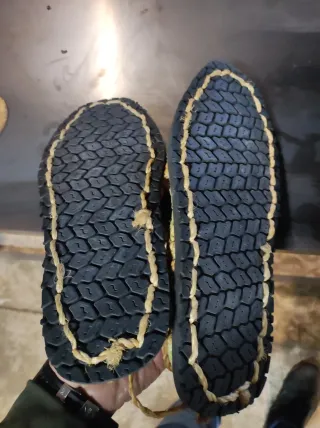 Sandalias tejidas artesanales