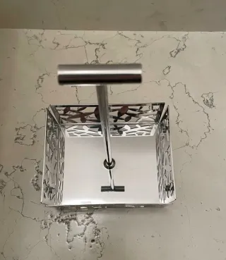 Set Olio Aceto Sale Pepe Alessi Vetro Metallo