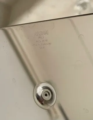 Set Olio Aceto Sale Pepe Alessi Vetro Metallo