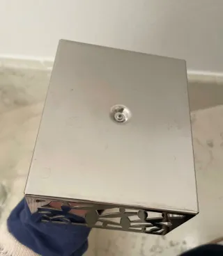 Set Olio Aceto Sale Pepe Alessi Vetro Metallo