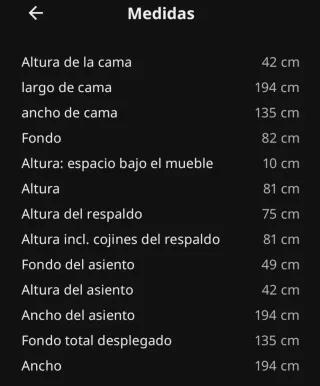 Sofá Cama 3 Plazas IKEA ÄLVDALEN Gris