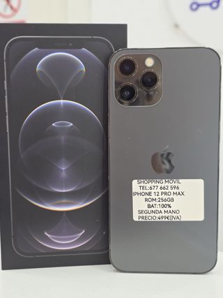 iPhone 12 Pro Max 256GB/100% bat factura garantía