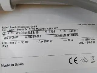 Lavadora 8kg Bosch Serie 6