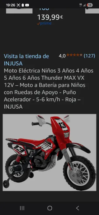 Moto Eléctrica Niños.2 semanas tiene