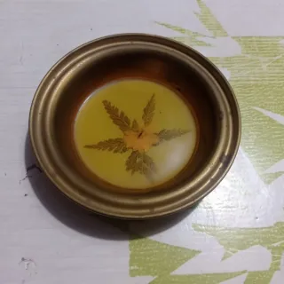 Ciotola vintage e posacenere in ottone