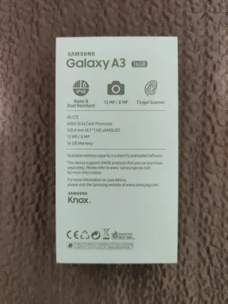 Móvil Samsung Galaxy A3 2017 16GB color Blue Mist