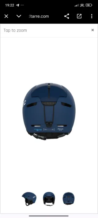 Casco de esquí POC azul