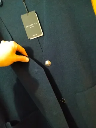 Abrigo sin mangas Cortefiel azul