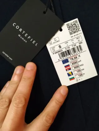 Abrigo sin mangas Cortefiel azul