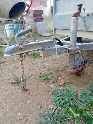 Remolque 1 eje usado en contrucción