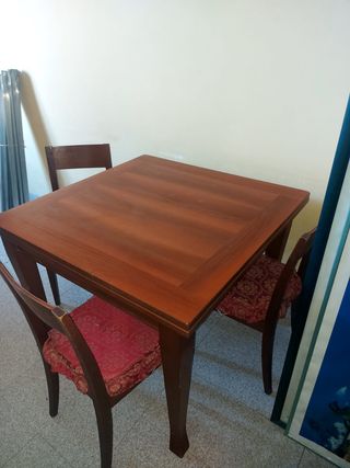 6 Sedie Legno Tinto Noce Nazionale Scuro