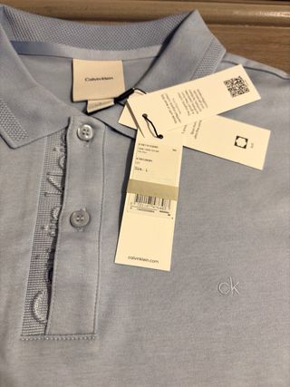 Polo Calvin Klein Talla L Azul Nuevo