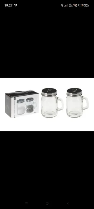 Set Sale e Pepe Vetro e Metallo