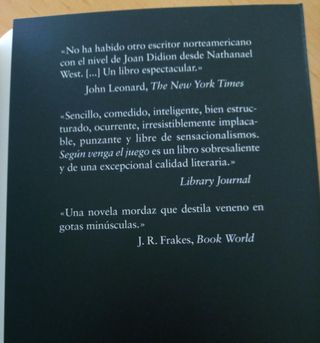 JOAN DIDION SEGUN VENGA EL JUEGO