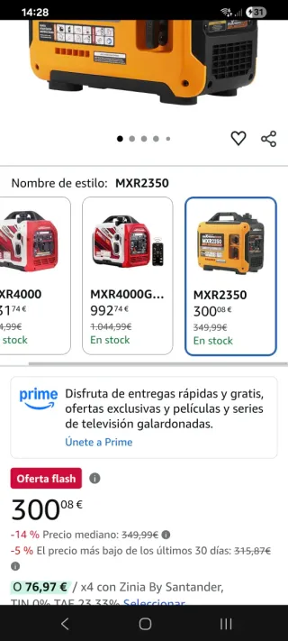 Generador Inversor Portátil maXpeedingrods MXR2350
