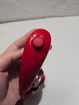 1 nunchuk rojo original nintendo wii