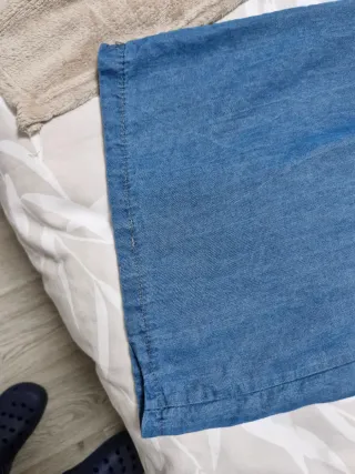 Pantalón fluido azul verano Talla M