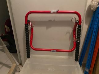 Soporte Pared Bicicleta Cuadro Mottez Rojo