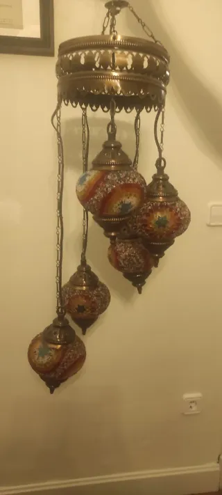 Lámpara Turca 5 Tulipas