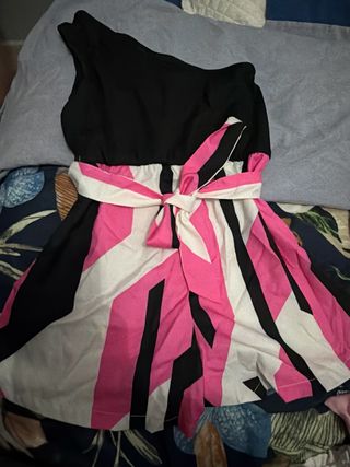 Abito a pantaloncino  bambina fantasia geometrica