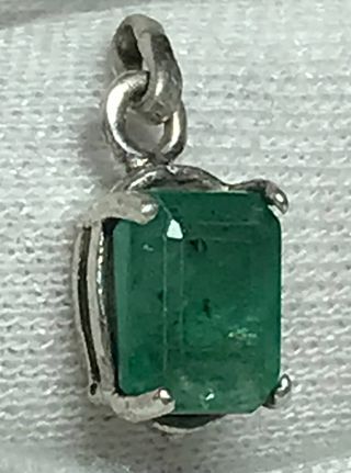 Colgante Esmeralda Plata Ley + Regalo