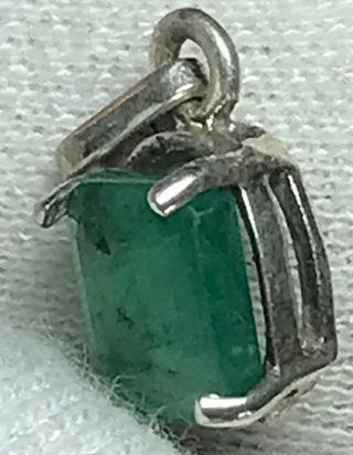 Colgante Esmeralda Plata Ley + Regalo