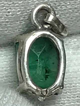 Colgante Esmeralda Plata Ley + Regalo