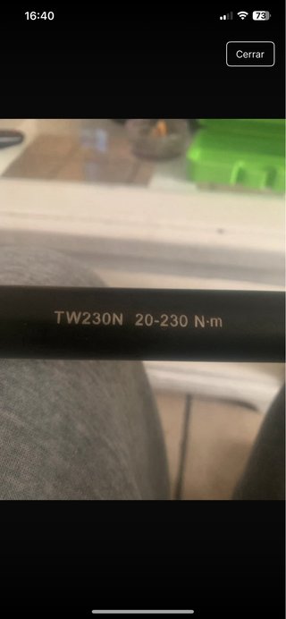 Llave dinamométrica con maletín