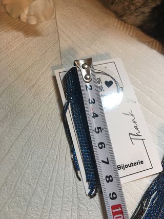 Pendientes largos piedras azules , ( fotos) UNICOS