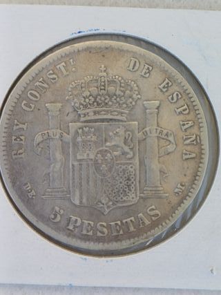 Moneda Alfonso XII 1878 Plata