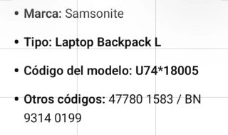 Mochila Samsonite Amarilla