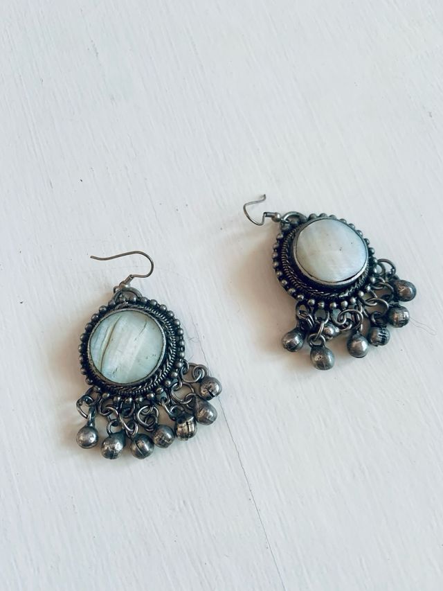 Pendientes Largos Boho Étnicos con Cascabeles Plat