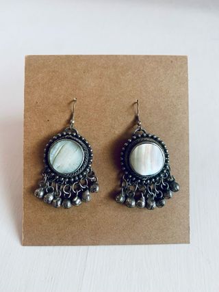 Pendientes Largos Boho Étnicos con Cascabeles Plat