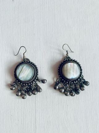 Pendientes Largos Boho Étnicos con Cascabeles Plat