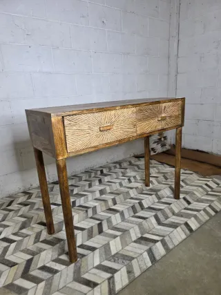 Recibidor madera color tropical