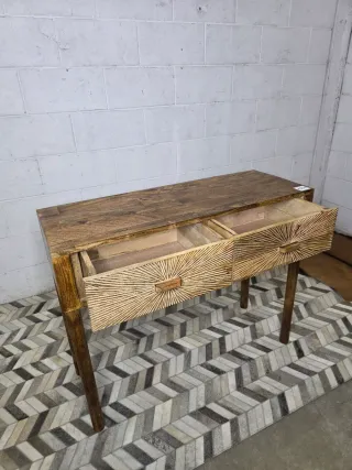 Recibidor madera color tropical