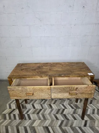 Recibidor madera color tropical