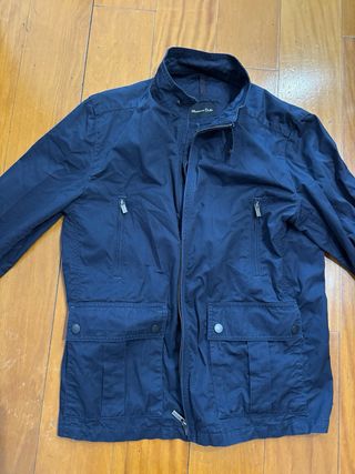 Cazadora Massimo Dutti Talla 38 Azul