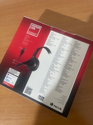 NGS VOX505 USB Auriculares con Micrófono
