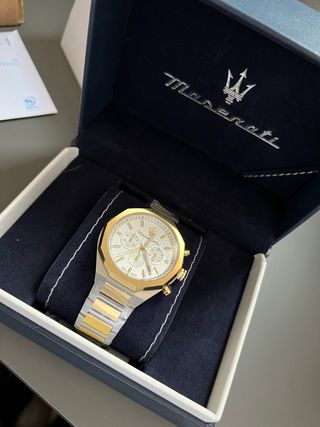 Reloj Maserati Dorado y Plateado