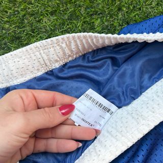 Pantalón corto deportivo azul Zara