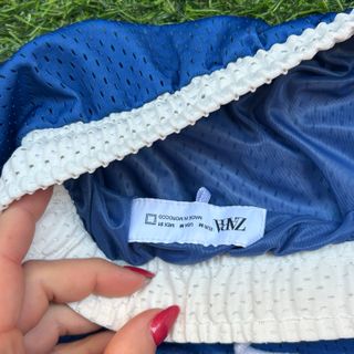 Pantalón corto deportivo azul Zara