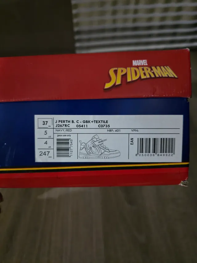 Zapatillas Geox niño Spiderman